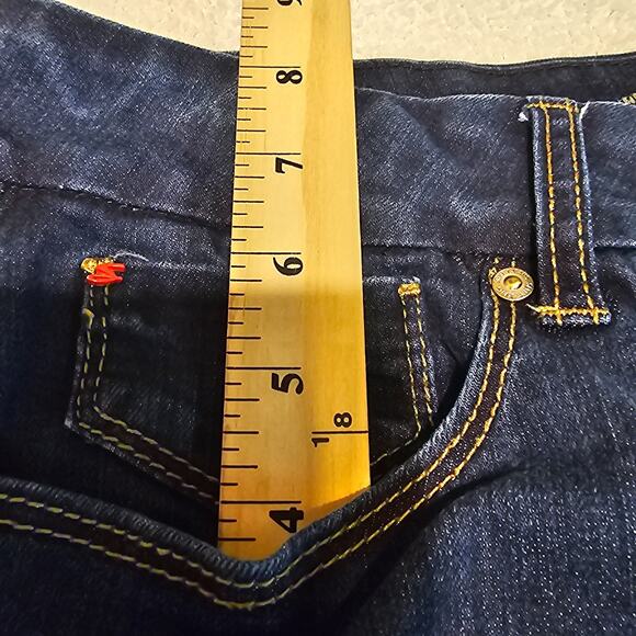 Seven7 Jeans Women’s Montreal Dark Wash Tummyless High Rise Skinny Sz 14 - Picture 10 of 15